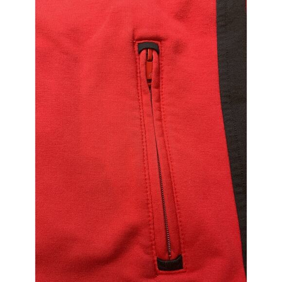 Lauren Ralph Lauren Jacket Women Large Red Black Full Zip Track Pockets - Picture 7 of 10